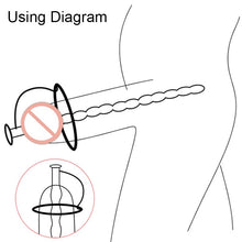 Load image into Gallery viewer, Urethral Catheter Urine Men With Valve Urethra Sounding Hollow Silicone Penis Plug Urethal Tube For Chastity Male Adult Sex Toy
