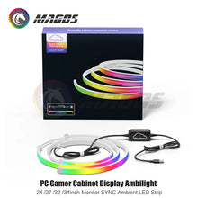 Load image into Gallery viewer, Skydimo Monitor Ambilight Lights PC E-Sport Gamer Ambient RGB Strip, Desktop Computer Display AURA LED 5V USB Software Control
