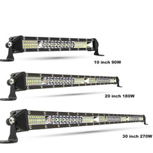 Load image into Gallery viewer, Slim Spot Flood LED Bar Off Road 12V 24V LED Light Bar/Work Light For Car 4x4 Truck ATV SUV Boat lada Barra LED Lightbar
