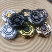 Load image into Gallery viewer, EDC Open Armor Metal Spinning Top – Magnetic Fidget Slider Toy for Adults | Stress Relief Spinner with Mecha Design &amp; Smooth Rotation
