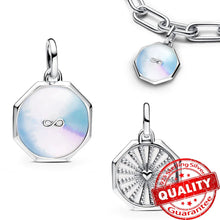 Load image into Gallery viewer, Sparkling Star Mini Dangle Charm - 925 Sterling Silver Green Heart Charm for Me Bracelet, Zircon &amp; Crystal Accent, Customizable Girl Party Jewelry
