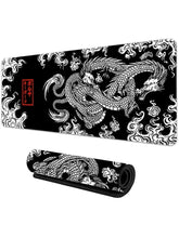 Load image into Gallery viewer, Japanese Dragon XXL Gaming Mouse Pad - Anime Desk Mat for Esports
