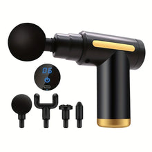 Load image into Gallery viewer, Portable digital fascia gun, convenient electric massager, LED display screen with six adjustable levels,silent and long-lasting
