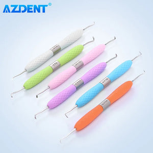 AZDENT Dental Restoration Instrument Enamel Chisel Set Spoon Excavator Gingival Margin Trimmer Cord Packer Repair Probe Tool