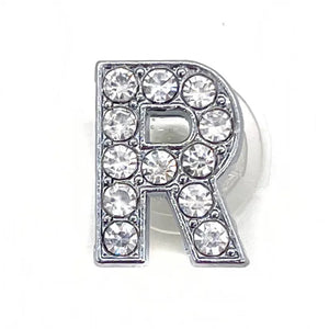 1pcs Metal Shoes Charms Accessories Garden Rhinestones Letters Shoe Decorations Diy Charm For Crocs Pins Chain X-mas Women Gifts