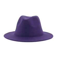 Load image into Gallery viewer, Modern Hats For Women Fedoras Winter Women Hats Simple Classic Hat Wedding Lady Retro Wide Brim Floppy Hat Men Fedora Hat Fashionable Classic Wide Brim Hat For Summer Dress Hats
