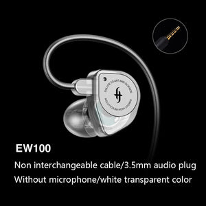 SIMGOT EW100 이어폰 유선이어폰 인이어 In-earHiFi Wired Headphone Dual-Magnetic-Circuit Dual-Cavity Dynamic For Computer Games Music Earplug