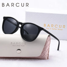 Load image into Gallery viewer, BARCUR Pink Fashion Round Sunglasses for Women – Polarized Comfortable UV400 Mirror Lense Lightweight PC Frame for Summer Travel Vacation &amp; Holiday – Trendy Girls’ Gift Idea with Sweet Style
