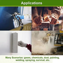 Load image into Gallery viewer, Full face respirator - mask with 40 mm gas filter canister for industrial gases, chemical, polishing, welding, spraying Gas mask
