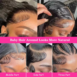 Short Curly Bob Wigs Human Hair 100% Water Wave Bob Wig Pre Plucked 13x4 Frontal Lace Front Human Hair Wigs For Women On Sale