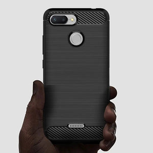 Brushed Carbon Fiber Case For xiaomi redmi 6 Shockproof Phone Cover For xaomi Redmi6 Full Protective Soft Silicone Phone Cases