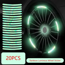 Load image into Gallery viewer, Car Wheel Hub Reflective Stripes - Safety Tire Warning Stickers for Night Driving
