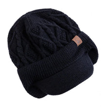 Load image into Gallery viewer, New Unisex Winter Hat Plush Fur Lined Warm Earflap Cap Stylish Soft Beanie Hat  Outdoor Thick Ski Sports Knitted Hat
