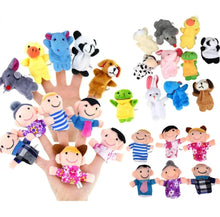 Load image into Gallery viewer, Hand Finger Puppets Plush Set – Animal Cartoon Toys for Kids
