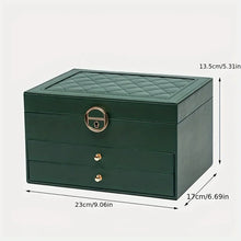 Load image into Gallery viewer, Jewelry Storage Box – Necklace &amp; Earrings Organizer for Gifts
