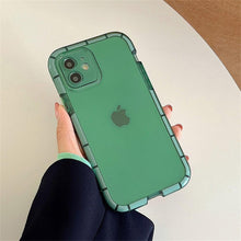 Load image into Gallery viewer, Luminous Shockproof Bumper Phone Case For iPhone 11 14 Pro Max 12 11 13 Pro Max X XR XS Max Transparent Back Cover  Full Bumper Case Strong Classic Phone Case
