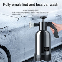 Load image into Gallery viewer, 2L Hand Pump Foam Sprayer with 3 Types of Nozzle Hand Pneumatic Foam Cannon Snow Foam Car Wash Spray Bottle Car Window Cleaning
