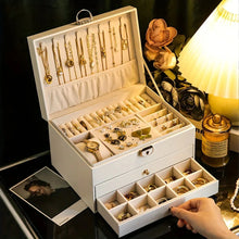 Load image into Gallery viewer, Jewelry Storage Box – Necklace &amp; Earrings Organizer for Gifts
