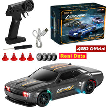 Load image into Gallery viewer, 4WD RC Drift Racing Car - 1/43 Mini High-Speed Electric Car with Gyroscope, Realistic Lights, Remote Control Toy for Kids &amp; Adults
