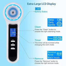 Load image into Gallery viewer, Electric Blackhead Remover Vacuum Suction Facial Cleansing Brush Rechargeable Face Brush Facial Pore Cleanser Skin Care Machine
