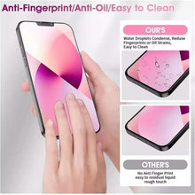 Load image into Gallery viewer, 4PCS Tempered Glass for iPhone 11 14 12 13 Pro XR X XS Max Screen Protector on for iPhone 14 Pro Max Mini 7 8 6 6S Plus SE Glass Easy Installation Bubble Free HD Clear Scratch Resistant Anti-Fingerprint Tempered Glass Film
