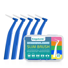 Load image into Gallery viewer, Interdental Brush 20-Pack - Soft Mini Brushes with Dust Cover for Orthodontic and Dental Cleaning
