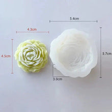 Load image into Gallery viewer, 3D Peony Flower Silicone Candle Mold – DIY Relief Candle, Soap &amp; Resin Mold for Handmade Crafts, Gifts &amp; Home Décor
