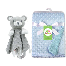 Load image into Gallery viewer, Personalized Newborn Baby Blanket with Name &amp; Custom Stroller Gift Set
