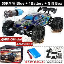 Load image into Gallery viewer, 4WD RC Off-Road Car - 1:16 High-Speed Brushless Truck, 50-80KM/H, 4x4 Drift Racing Toy for Kids &amp; Adults

