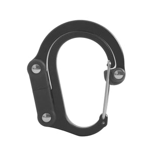 Hybrid Gear Clip - Carabiner Rotating Hook Clip Non-Locking Strong Clips for Camping Fishing Hiking Travel Backpack Out