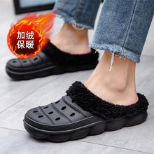 Load image into Gallery viewer, Waterproof cotton slippers for men winter 2024 new cashmere thickened warm waterproof non-slip indoor shoes

