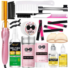 Load image into Gallery viewer, GOIPLE Electric Hot Comb Fast Heating Straightener Curling Iron Curler Brush Styling Tools for Hair Care Lace Wig Styling Set
