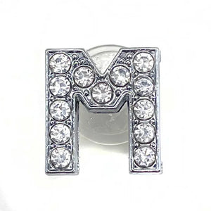 1pcs Metal Shoes Charms Accessories Garden Rhinestones Letters Shoe Decorations Diy Charm For Crocs Pins Chain X-mas Women Gifts