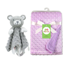 Load image into Gallery viewer, Personalized Newborn Baby Blanket with Name &amp; Custom Stroller Gift Set
