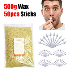 Load image into Gallery viewer, Portable Nose Waxing Kit for Men &amp; Women - 50g-500g Hair Removal Nail Wax Cleaning Kit with Nose Clipper for Beauty Care
