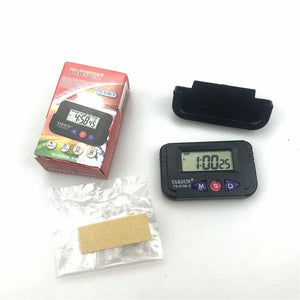 Digital Car Alarm Clock Electronic Travel Alarm Clock Time Date Automotive Electronic Stopwatch Mini Alarm Clock