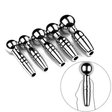 Load image into Gallery viewer, Stainless Steel Urethral Sound Dilator Male Penis Plug Threaded Urethra Catheter Stimulator Adult Game Sex Toy for Men Gay
