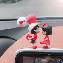 Load image into Gallery viewer, Couple Cute Ornaments for Car, Car Decoration Cute Cartoon Couples Action, Cartoon Car Dashboard Decorations, Cute Lovely Kiss C

