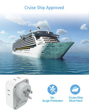 Load image into Gallery viewer, TESSAN Multi Outlet Splitter with 8 AC Outlets &amp; 3 USB (1 USB C) Surge Protector Multi Outlet Extender for Home Office Dorm
