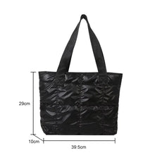 Load image into Gallery viewer, Quilted Cotton Tote Bag – Large Capacity Fashion Ladies Handbag
