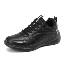Load image into Gallery viewer, Women Running Shoes PU Leather Lace-up Men Warm Light Walking Sneaker Fitness Sport Flats Comfortable Black Size 35-44 Loafers
