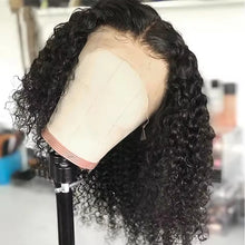 Load image into Gallery viewer, Short Curly Bob Wigs Human Hair 100% Water Wave Bob Wig Pre Plucked 13x4 Frontal Lace Front Human Hair Wigs For Women On Sale
