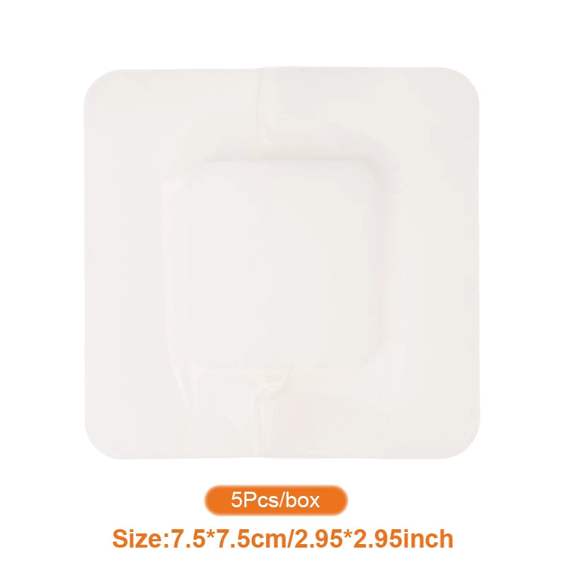 5PC Portable Hydrocolloid Adhesive Dressing Wound Dressing Self Adhesive Breathable Ultra Thin Waterproof Bedsore Heal Pad Patch