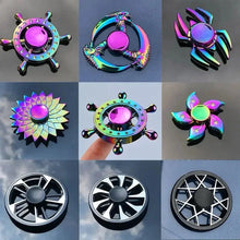 Load image into Gallery viewer, Metal Rainbow Fidget Spinner – Colorful EDC Hand Spinner Toy for Kids &amp; Adults | Anti-Anxiety Stress Relief Finger Spinner Gift
