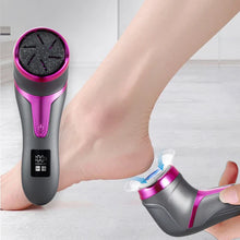 Load image into Gallery viewer, USB rechargeable professional foot care kit with LCD display, 2-speed, multiple heads for removing dead skin
