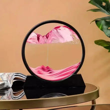 Load image into Gallery viewer, 3D Moving Sand Art Picture - Round Glass Deep Sea Sandscape Hourglass for Home &amp; Office Decor
