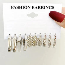 Load image into Gallery viewer, Gold Butterfly &amp; Heart Dangle Earrings Set – Acrylic Drop Jewelry for Women

