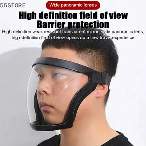 Work Protection Mask Transparent Facial Protector Face FaceMask Protective Outdoor Heating Home Kitchen Tools Full Face Mask