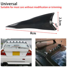 Load image into Gallery viewer, 10Pcs Universal PU Rear Roof Shark Fins Spoiler Wing Kit Car Roof Spoiler Bumper Spoiler Shark Fin Diffuser Vortex Generator
