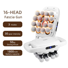 Load image into Gallery viewer, 16-Head Fascia Gun High-Frequency Vibration Body Massage Gun Waist and Back  Massager Neck Shoulder Massager Muscle masajeador
